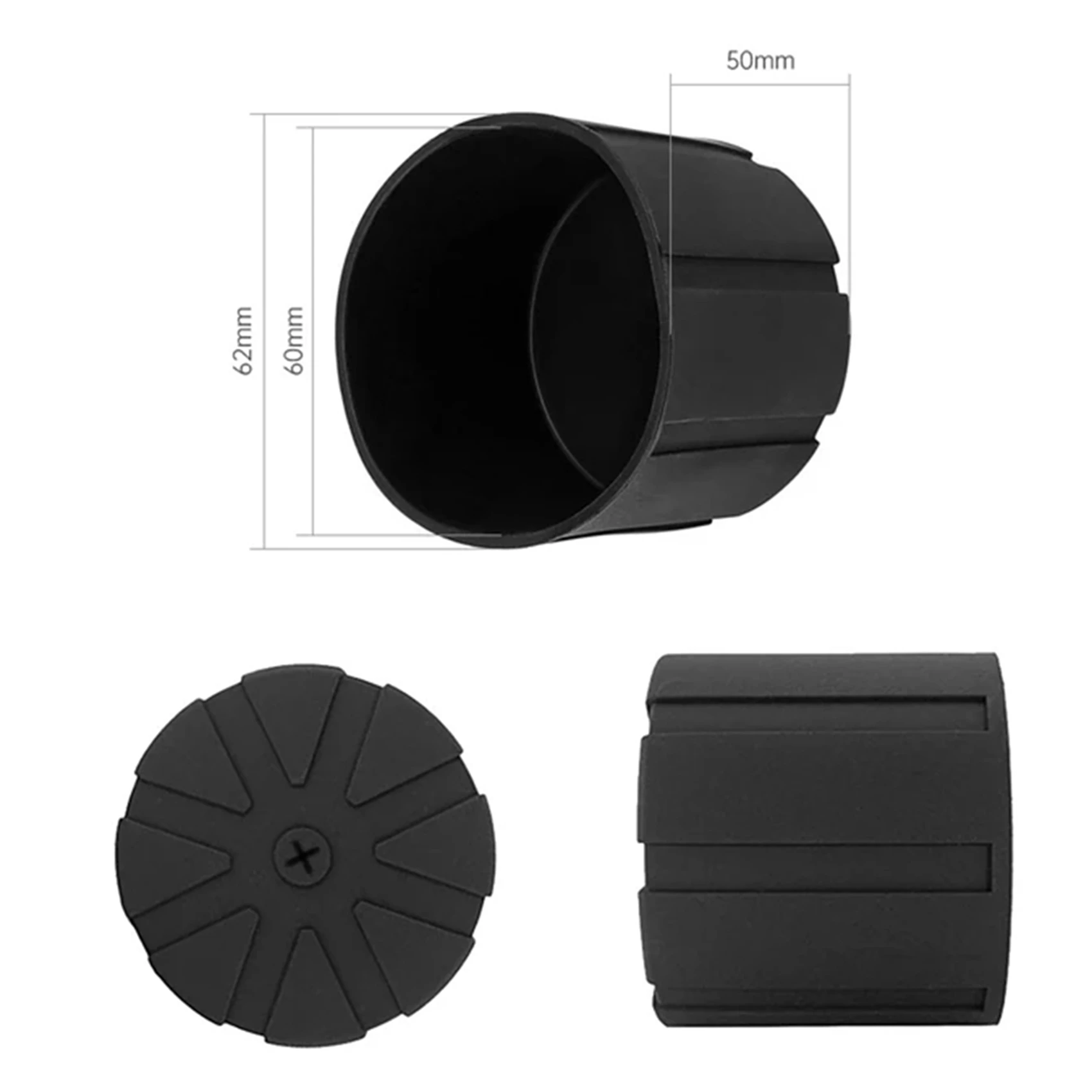 Silicone macio protetora Camera Lens Cover, Cap para câmeras SLR DSLR, 2X