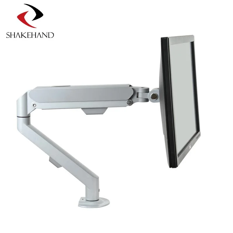 Single Arm Gas Spring Monitor Stand Model-Sh-K Fits Inch Holds Up To Lbs Kg Vesa X Height Adjustable Full Motion Swivel