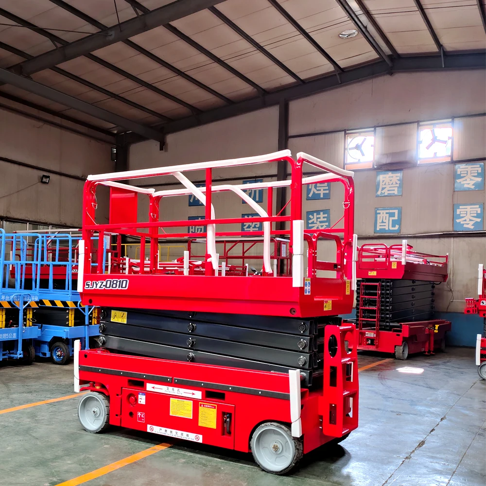 Factory Direct Sales Self-Propelled Scissor Lift Elevator 6m Movable Hydraulic Aerial Lifting Platform For Farm