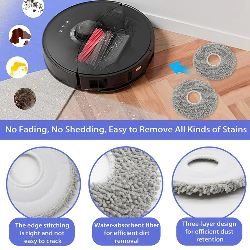 Pièces de rechange pour aspirateur robot Roborock Qrevo Master, brosse latérale principale, filtre Hepa, vadrouille, gril, sacs à poussière