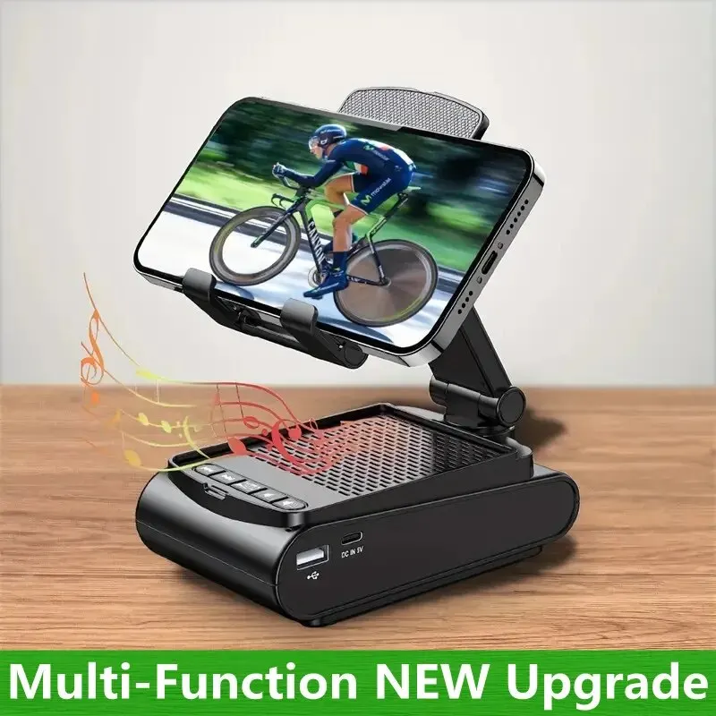 Handy halter Ständer mit Bluetooth-Lautsprecher verstellbar Tablet Desktop Live Lazy Bracket