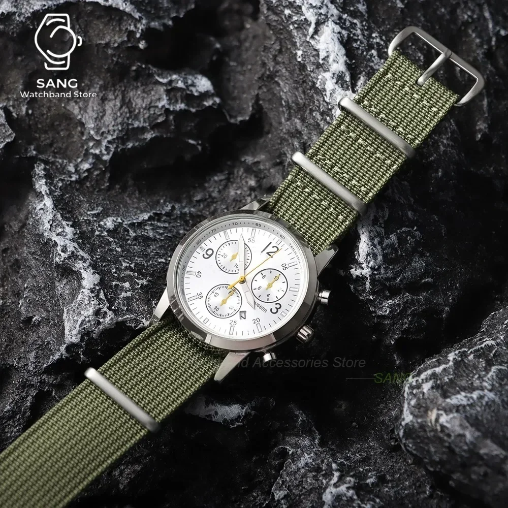 18 mm, 19 mm, 20 mm, 22 mm, geripptes Premium-Nylon-Uhrenarmband für Omega, Militär- und Freizeitarmband für Seiko, Army Sport, Ersatzarmband – Detail 5