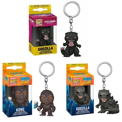 Funko POP Pocket Keychain Godzilla Kong Godzilla Vinyl Action Figure Collection Limited Edition Model Toys for Birthday Gifts