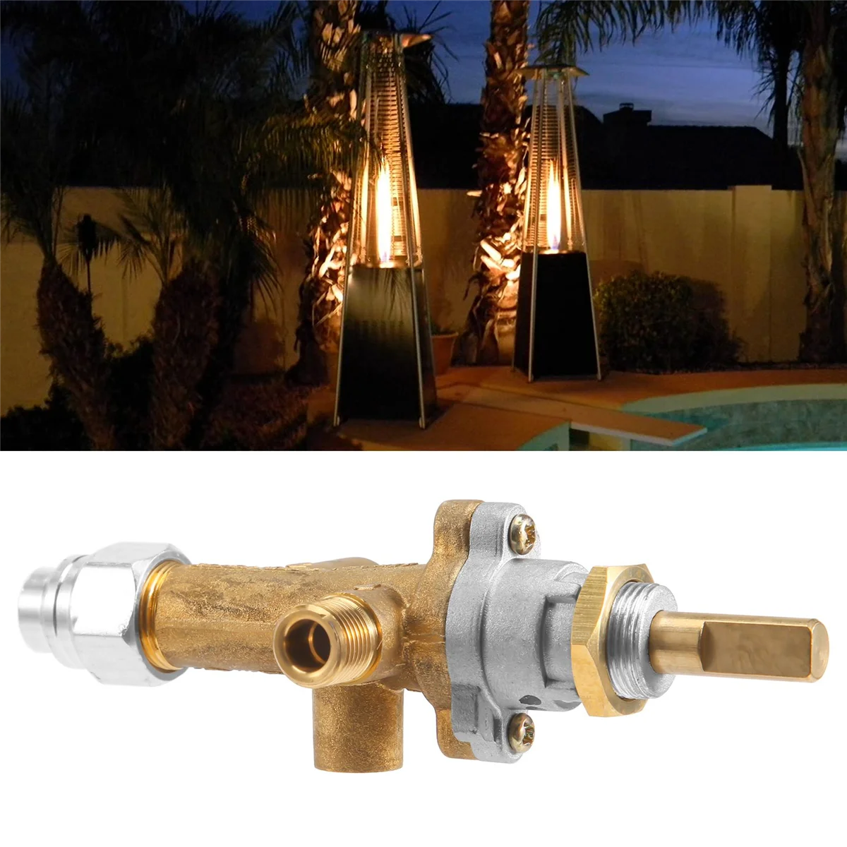 Imagem -05 - Válvula de Controle de Aquecedor de Pátio de Gás Sensor de Termopar Botão de Interruptor de Despejo Propano Lpg Fire Pit Conjunto de Porta Piloto de Segurança