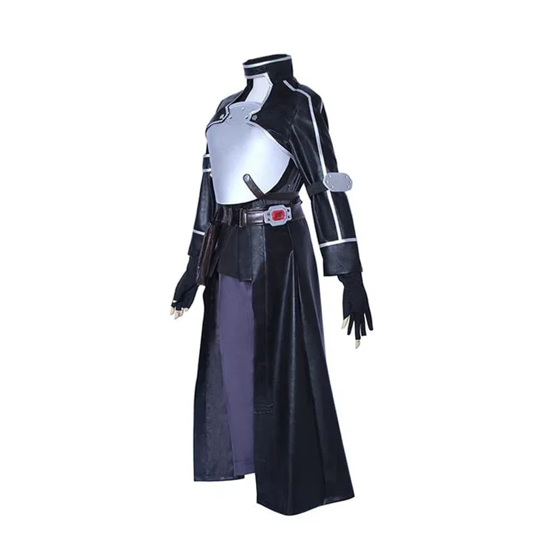 SingXeng Anime Sword Art Online 2 Kirito Kirigaya Kazuto GGO Kirito Cosplay Costume Unisex Uniform Full Set Halloween Clothing