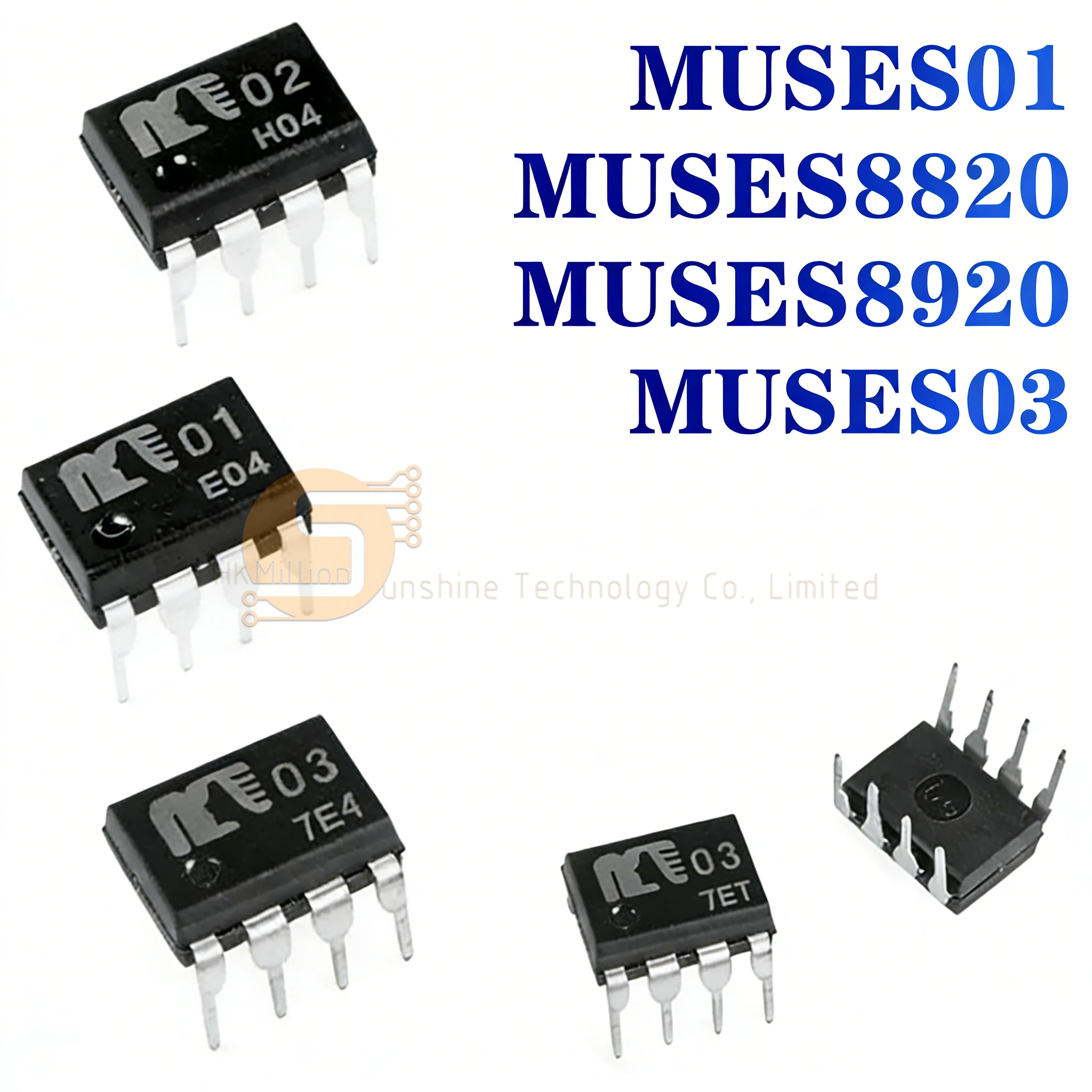 2pcs/lot MUSES02 02 / MUSES01 01 / MUSES8820 8820 MUSES03 03 /MUSES8920 8920 DIP-8 in stock  New Original