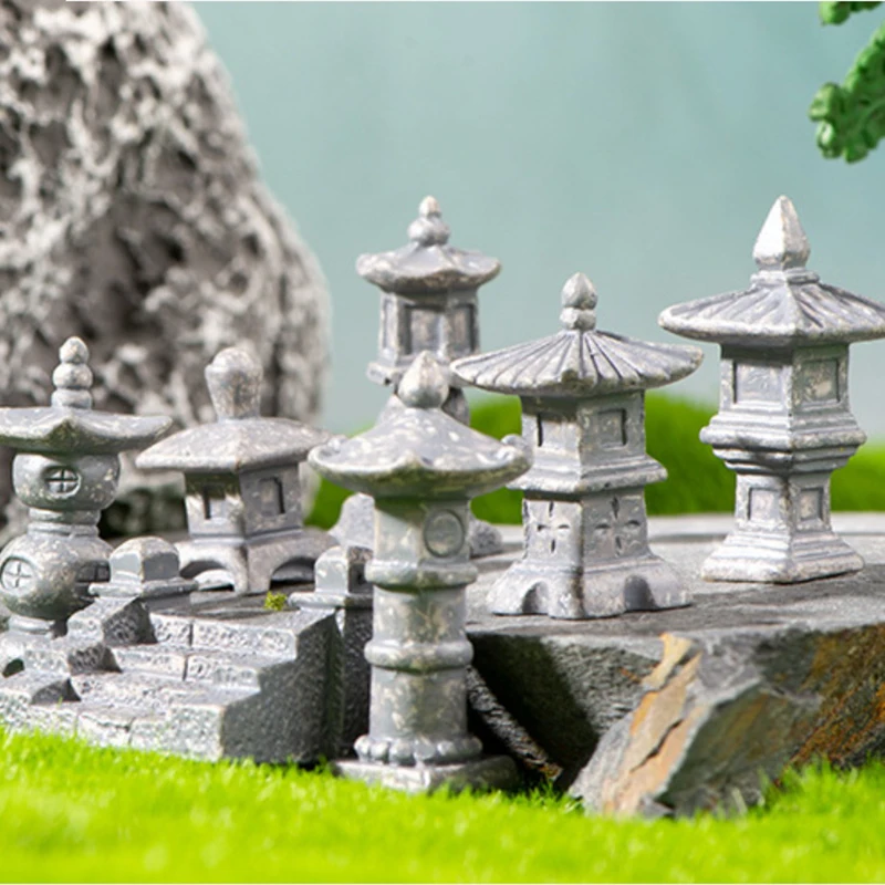 1pc horticultura paisagismo musgo horticultura simulado rockery torres de pedra em destaque pedras micropaisagem decoração diy