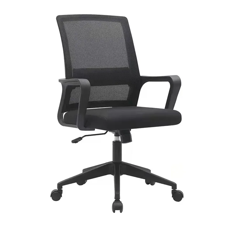 Office Chair Training Employee Steel Frame Chair Arched Mesh Sliding Wheel Conference Lift Chair