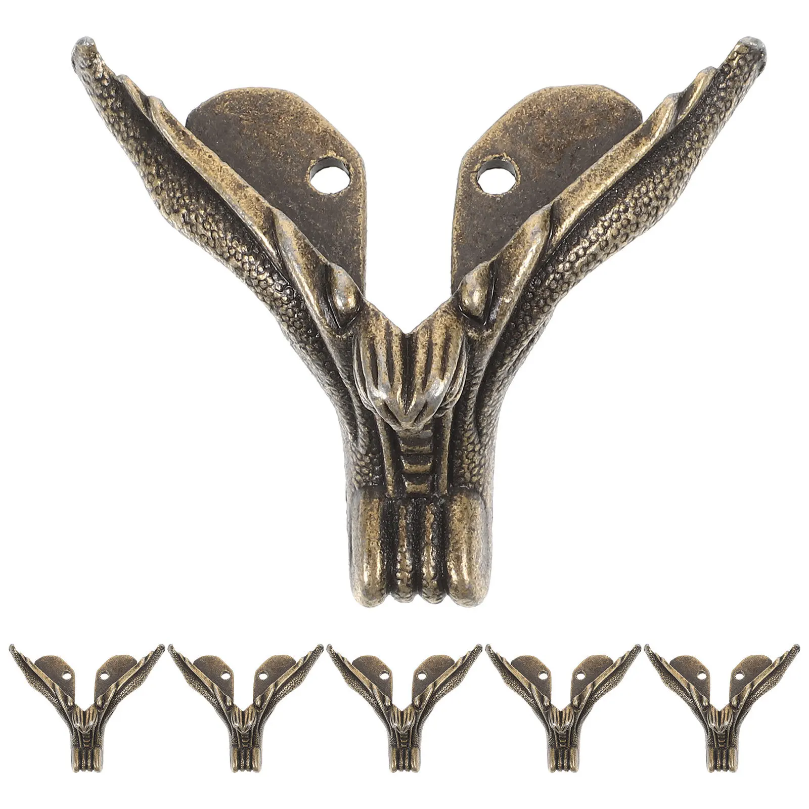 6 قطعة 30X42 مللي متر أرجل قطع الأثاث سبائك الزنك الثقيلة أريكة دعم قدم للكراسي سرير صناديق الأثاث استبدال الأخضر الداكن