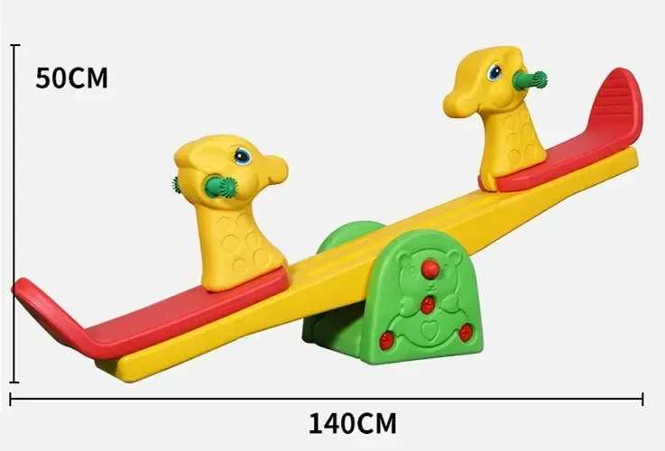 Parco giochi Asilo Cartoon animale altalena bambini cavallo a dondolo doppio altalena giocattolo sportivo per interni gioco interattivo per bambini