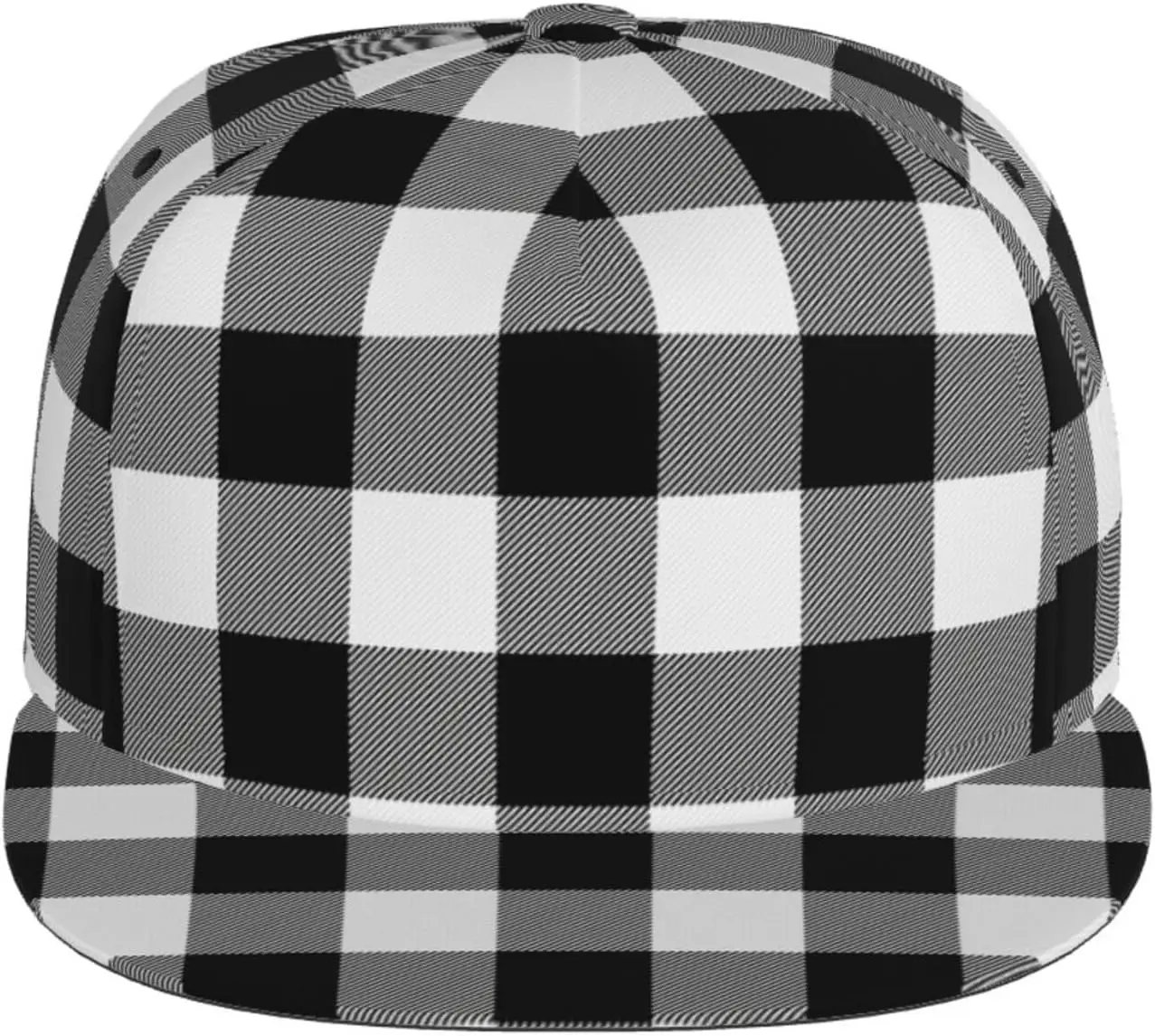 Funny Plaid Baseball Cap Workout Hats with Adjustable Strap for Men & Women Dad Hat Snapback Hat