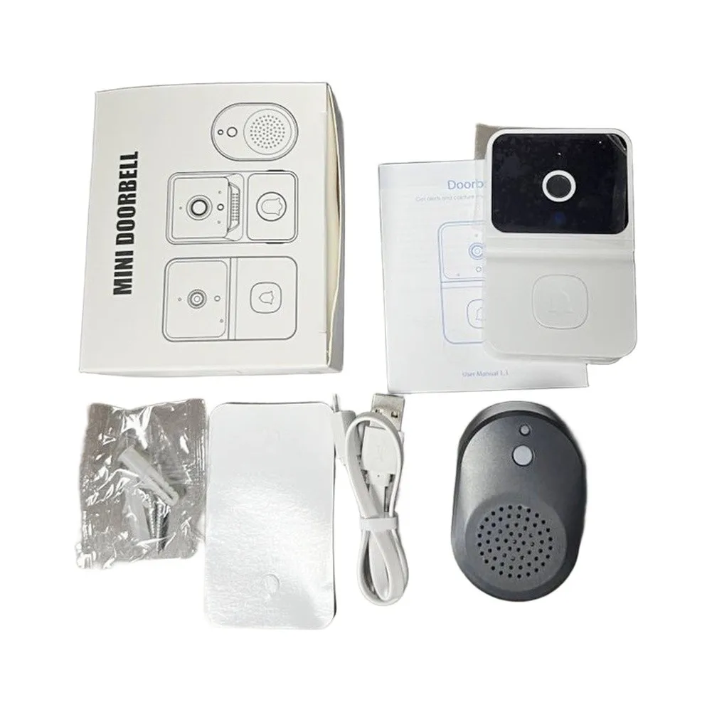 App Connected Doorbell Wireless Doorbell Stable Connection 2.4G WiFi Support 480P HD Resolution For Front Door Entry