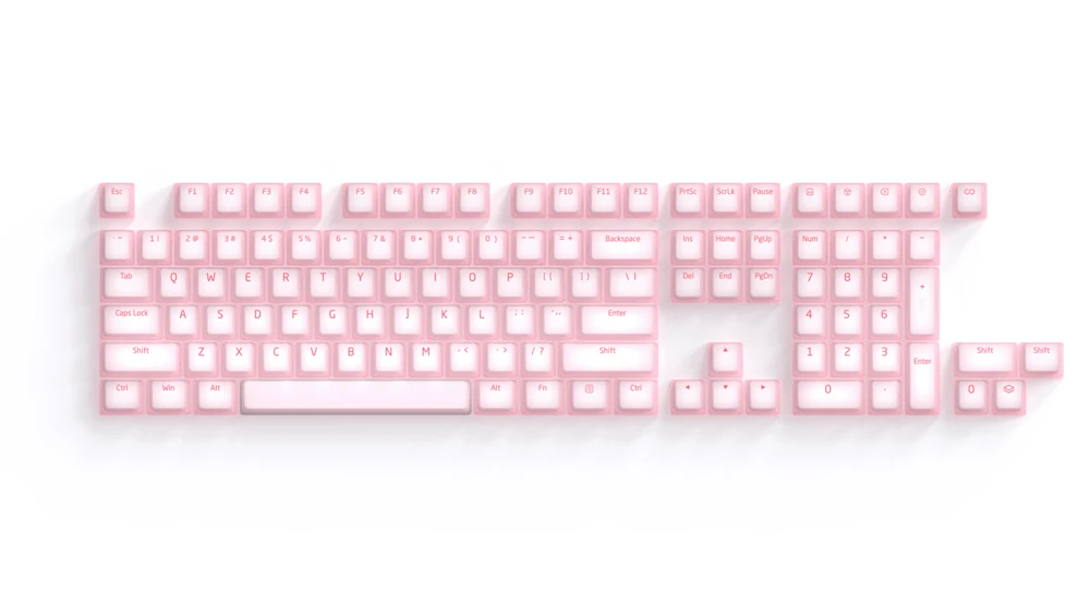 Nogi Cherry Profile ABS Silicone Keycap White Black Sakura Pep Very Peri for keyboard gh60 poker 87 tkl 104 ansi xd64 bm60 xd68