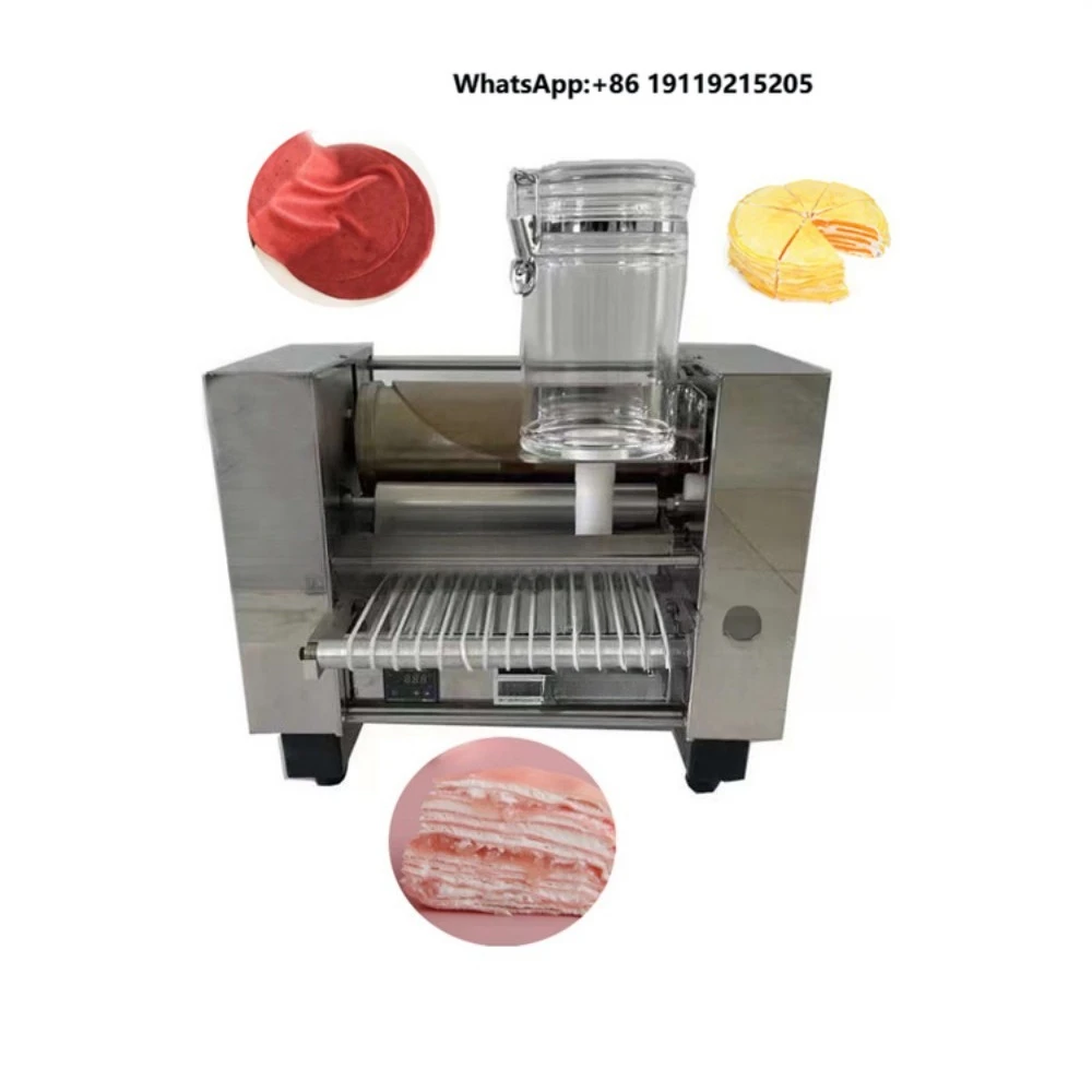 Commercial Automatic 8/9/10/12 Inch Stainless Steel Tabletop Pancake & Mille Crepe Cake Making Machine New Condition