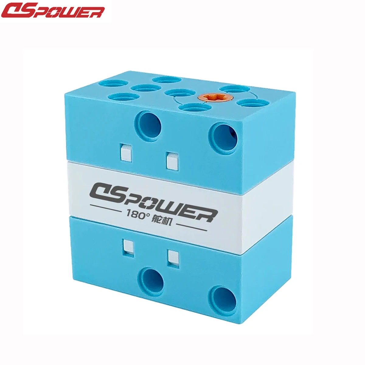 DSPOWER 2KG 180° 270° 360° Programmable Building Block Servo Porous Bit Bidirectional Output Programming for DIY Robot Toys