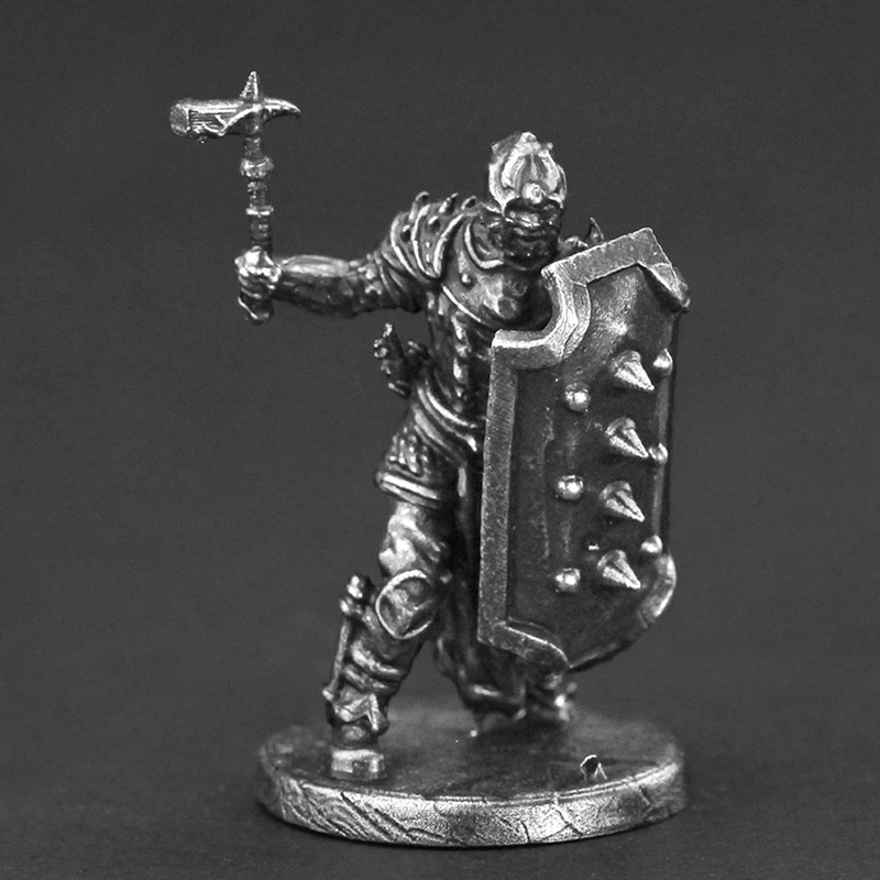 Metal Black Dragon Mercenary Regiment Soldier Action Figures Model Toys Finished Product Board Game Pieces Ornament Accessories