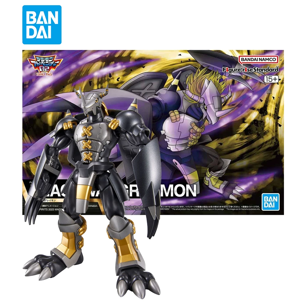 

In Stock Bandai Figure-Rise Standard Digimon Adventure Black War Greymon Collection Figure Anime Action Toys Gifts for Children