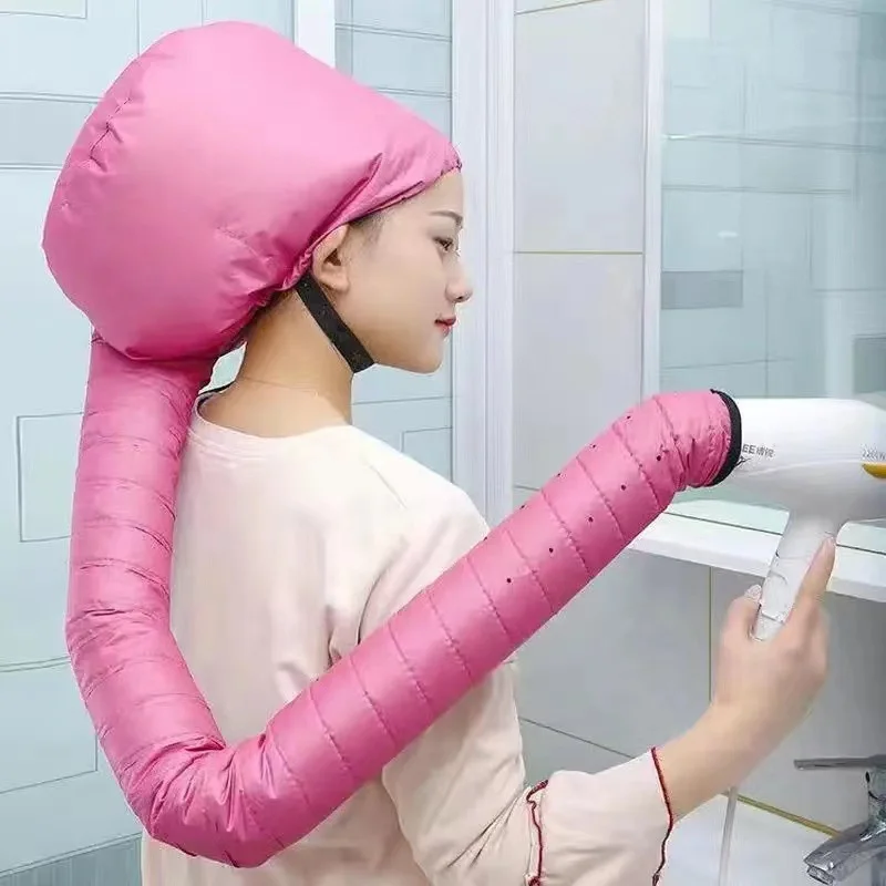 1PC Hair Drying Cap Hair Dryer Caps Hair Perm and Dye Styling Warm Air Adjustable Drying Hood Home Hairdressing Salon Tool