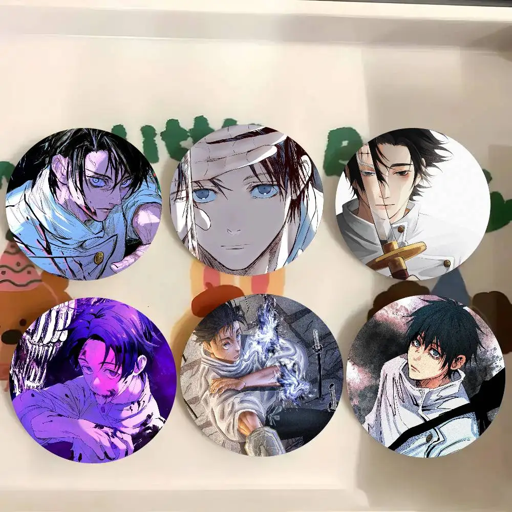 Okkotsu Yuta Anime Jujutsu Kaisen Cartoon Style Badge Brooches On Backpack Decoration Round Enamel Pins For Accessorys