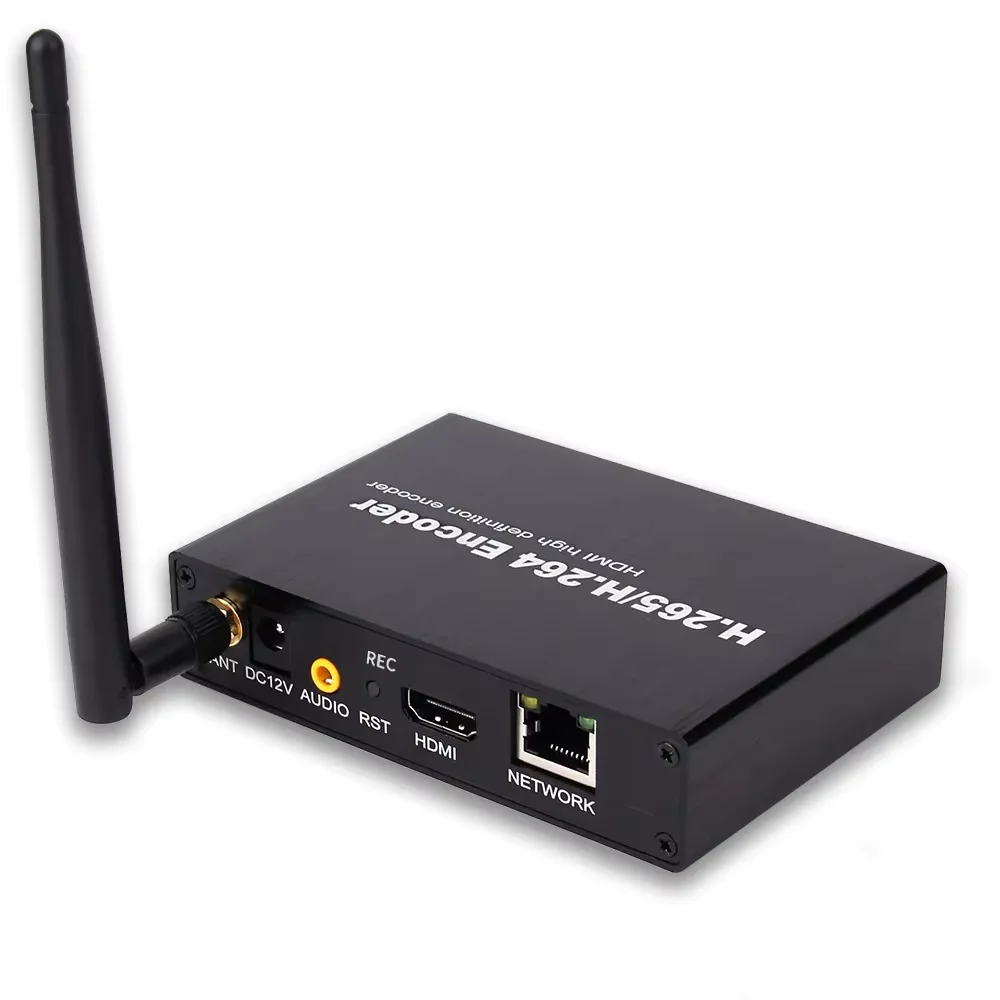 WiFi Wireless HD Video Encoder H265 H264 HEVC IPTV CATV Hdmi to IP RTMP SRT UDP HLS RTSP Live Streaming on the Internet view 6