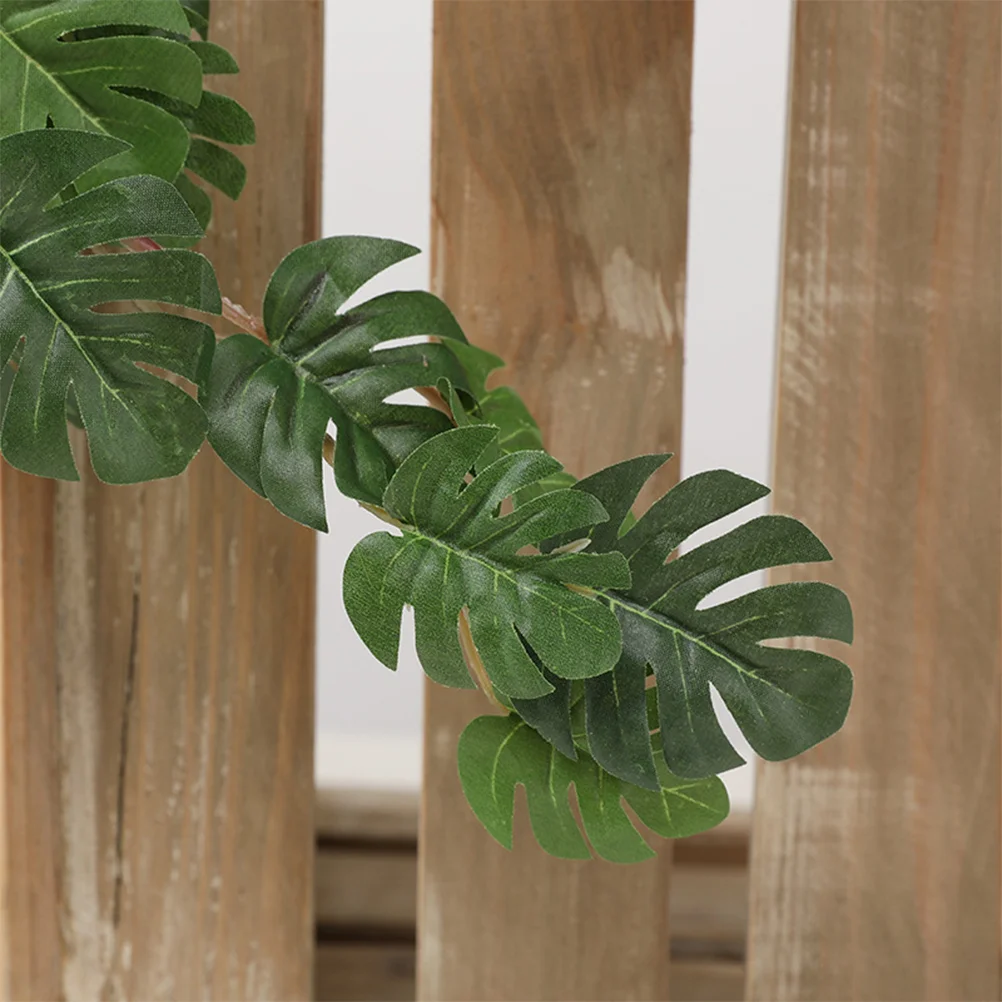 Long Lasting Artificial Leaves Simulation Turtle Monstera Plants Home Decor Supplies Garland Vines Artificial Plants Turtle Leaf - Image 5