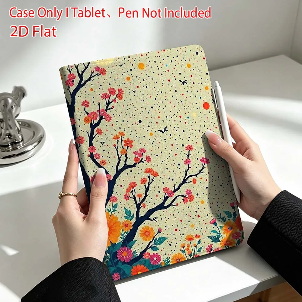 Cool Moon Flower Art For Lenovo Xiaoxin Pad Pro Tab P12 P11 11 13 11.2 inch K11 Plus Pen Tray Tablet Case Soft