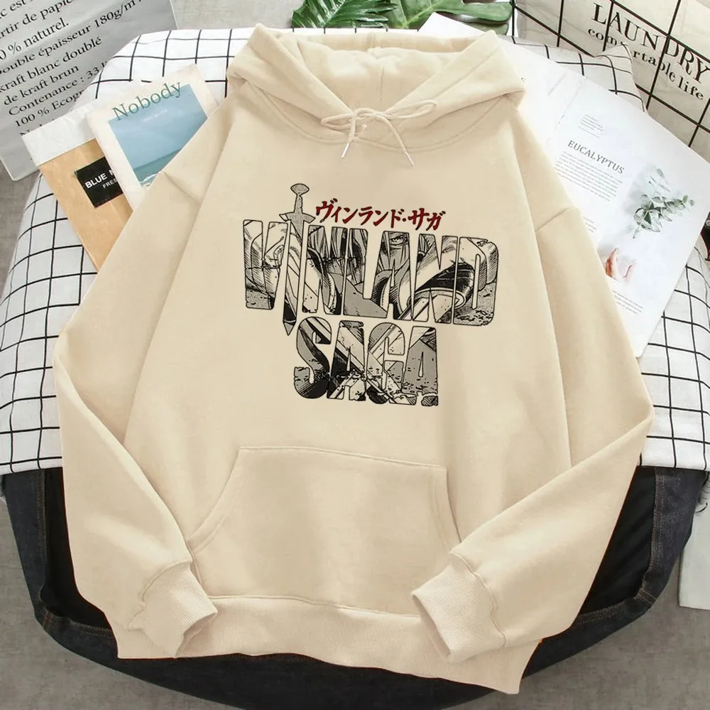 Thorfinn Vinland Saga Vinrando Saga Felpe con stampa Donna Uomo Estetica grafica Camicia con cappuccio giapponese Pullover Maglione vintage