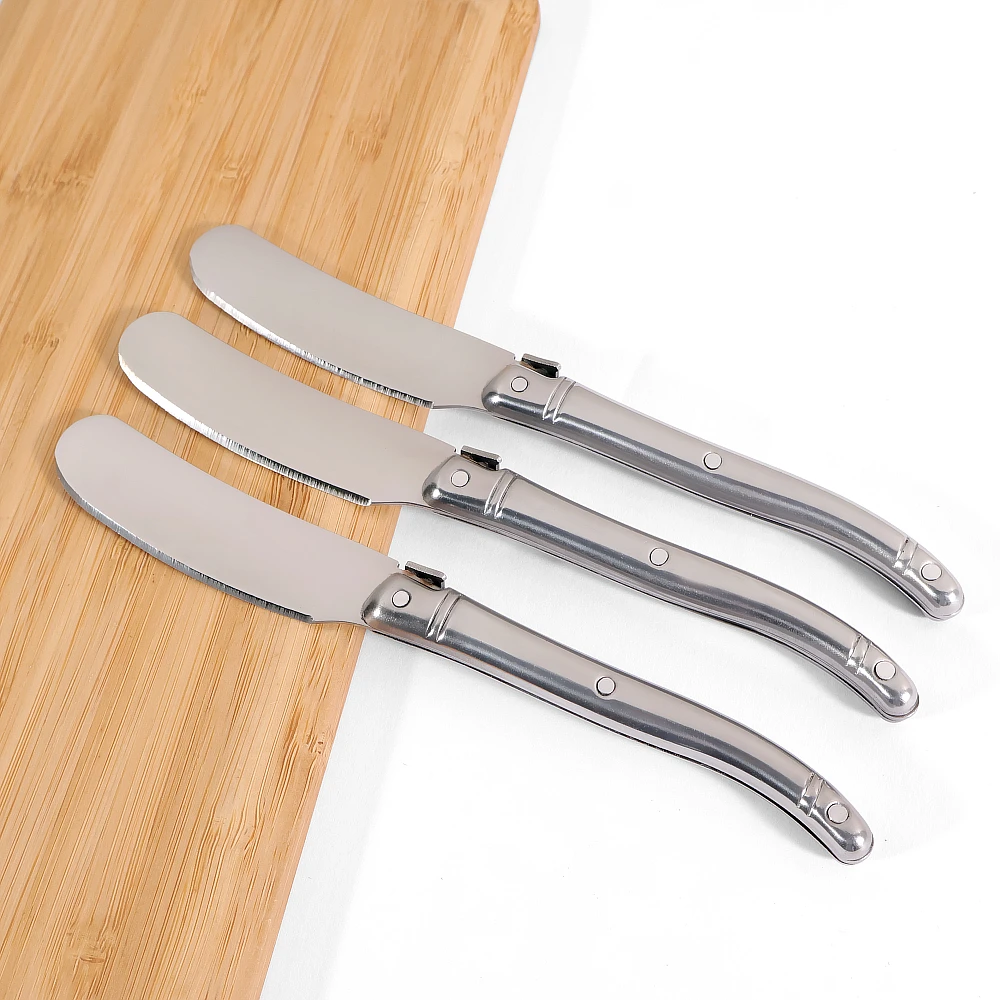 2/4/6 pezzi spalmatori di marmellata di formaggio in acciaio inossidabile coltelli per crema coltello per salsa di burro coltelli per burro strumenti per formaggio