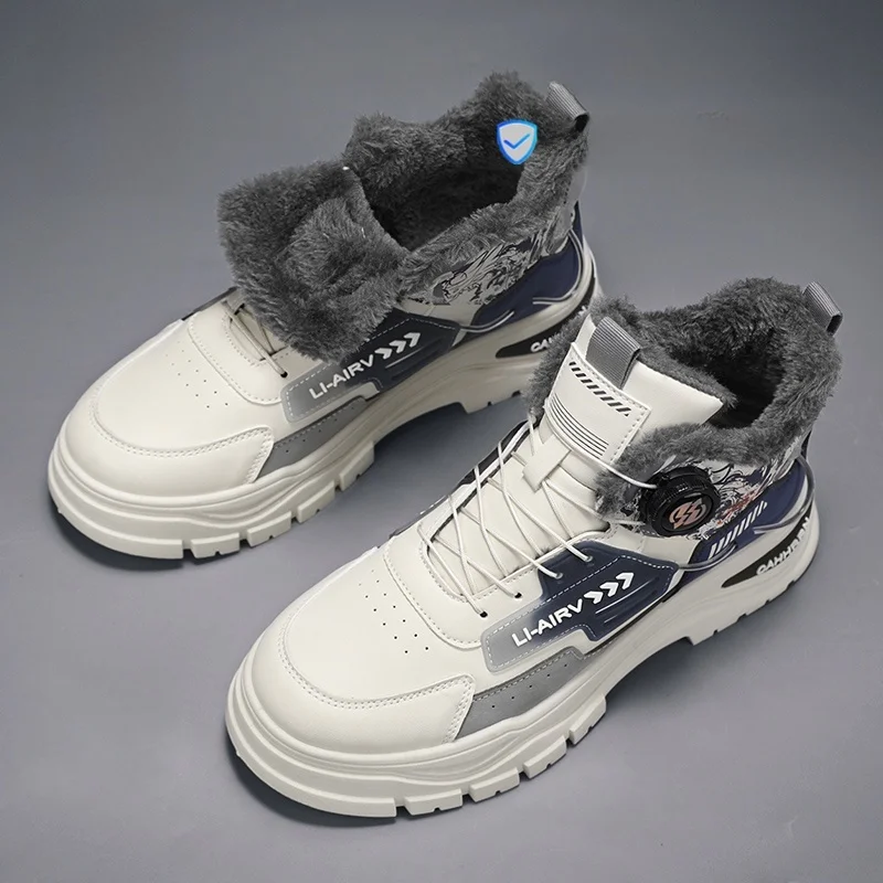 legend-paul-high-top-men's-oes-2026-new-winter-rotation-button-no-tie-laces-casual-oes-versatile-low-top-round-toe-oes