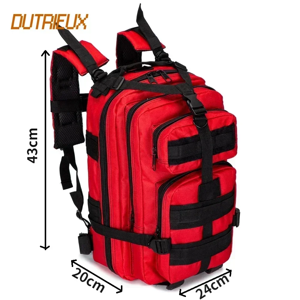 DUTRIEUX 30L Outdoor Backpack First Aid Bag Outdoor Backpack Trauma Responder Medical Sport Backpack