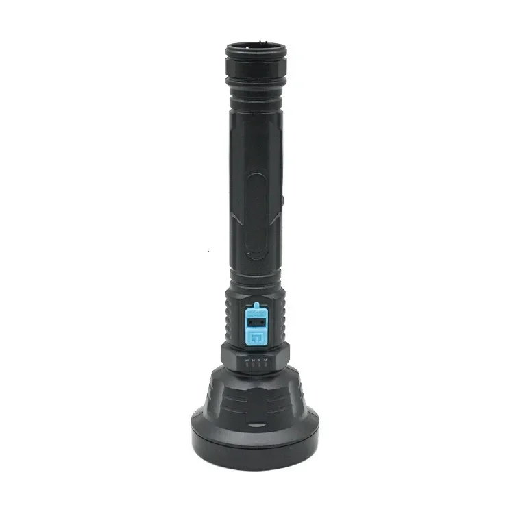 Large Long Range Home Outdoor Flashlight Strong Light LED Flashlight ABS USB Charging Battery Display - view 6