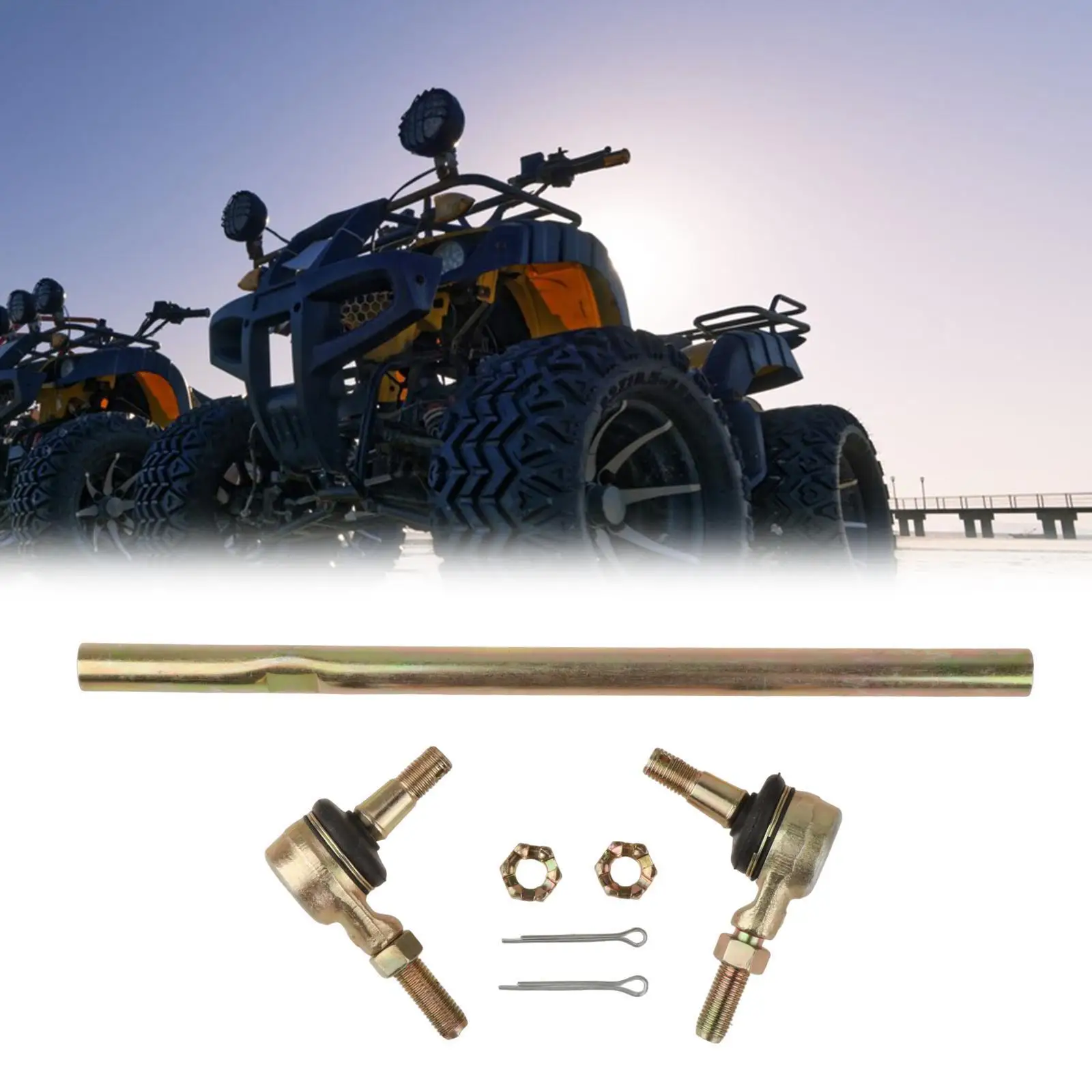 

Tie Rod Kit 59V-23841-01-00 High Performance Easy Installation Replacement Sturdy Spare Part 59V-23845-02-00 for Yfz350