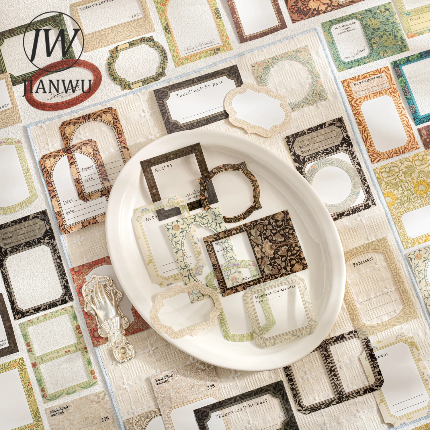 

Коллекция JIANWU Morris Flower: Винтажные наклейки-коллажи с барочным узором и пейзажами для творчества и декора дневников