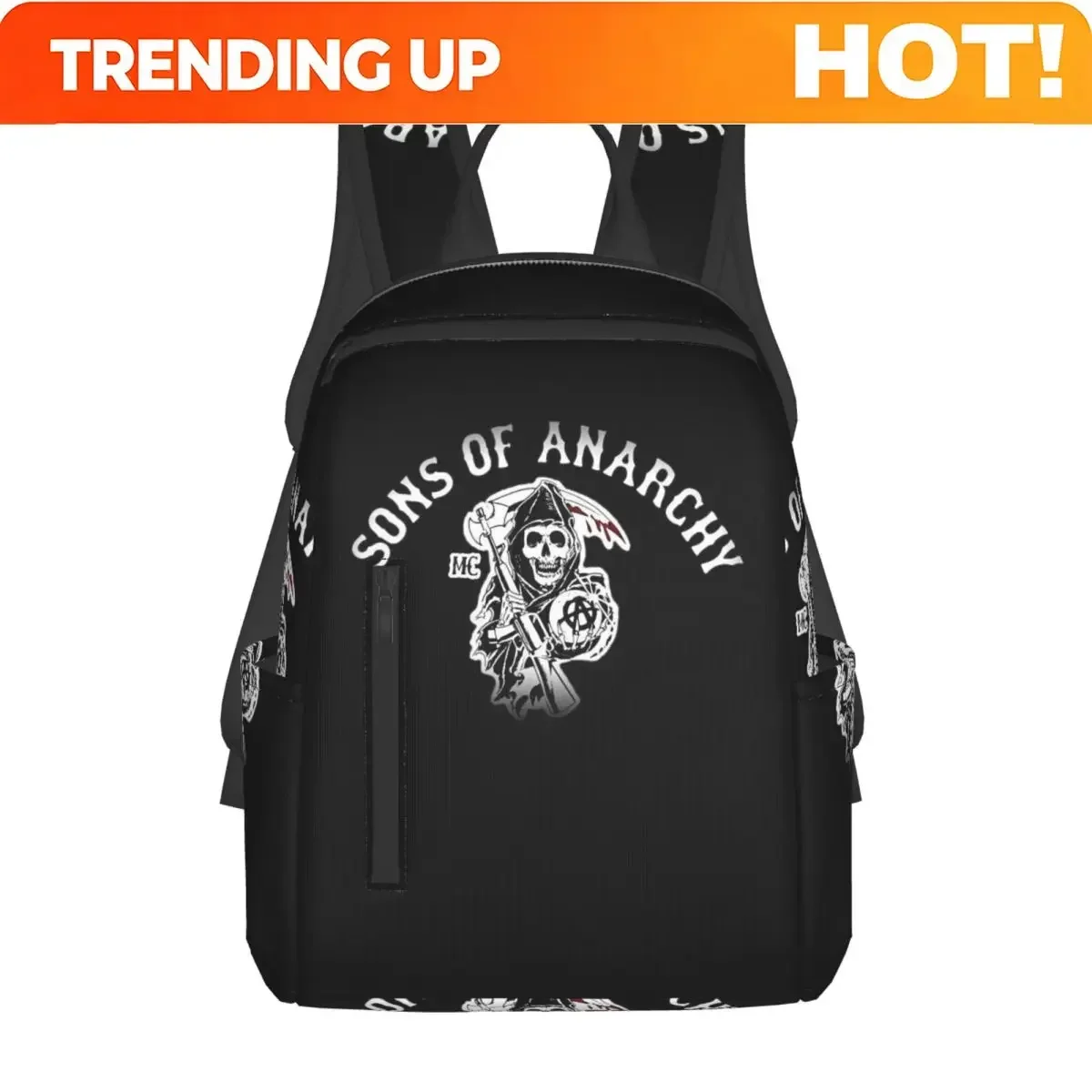 Custom Bag Sons Of Anarchy Samcro Whiskey Backpack Daypack Large Capacity Boys Girls BookBag School Bag Shoulder Bags For Men Wo