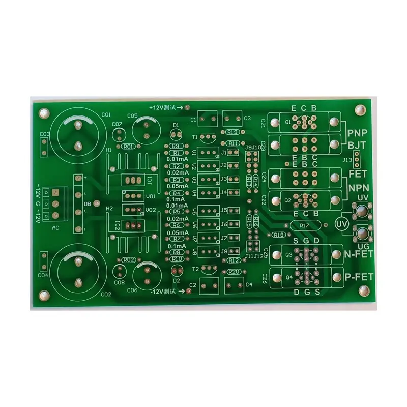HFE Parameter Test for Small, Medium High Power Transistors with DC Amplification Ratio Paired with Field Transistor IDSS Tester