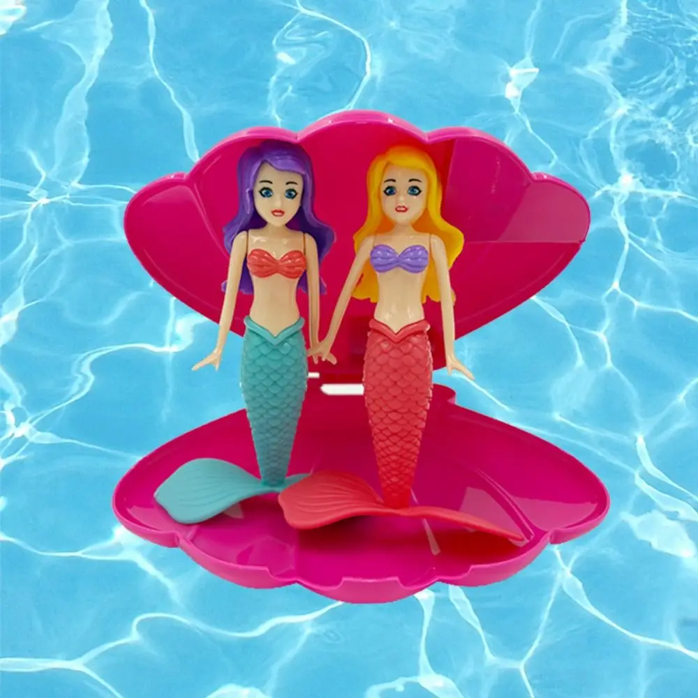 Funny Spin Mermaid Dive Rising Design Princess Floats Floating Shell Mermaid Diving Game Discovering Treasure Mermaid Pool