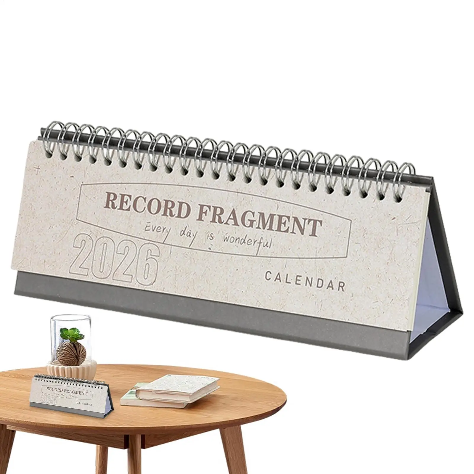 

Desktop Calendar 2026 Large Ruled Blocks Thick Paper Jan-Dec Monthly Desk Calendar Planner for Planning Home Office Classroom