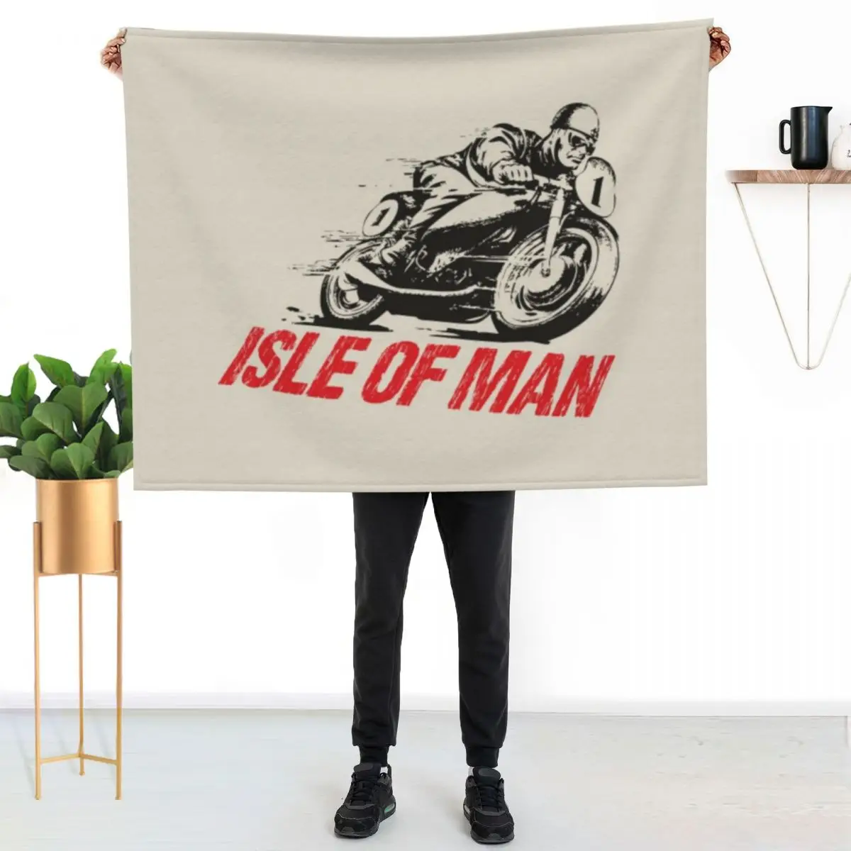 Isle of Man Throw Blanket Summer manga Luxury St Furrys anime Picnic Blankets