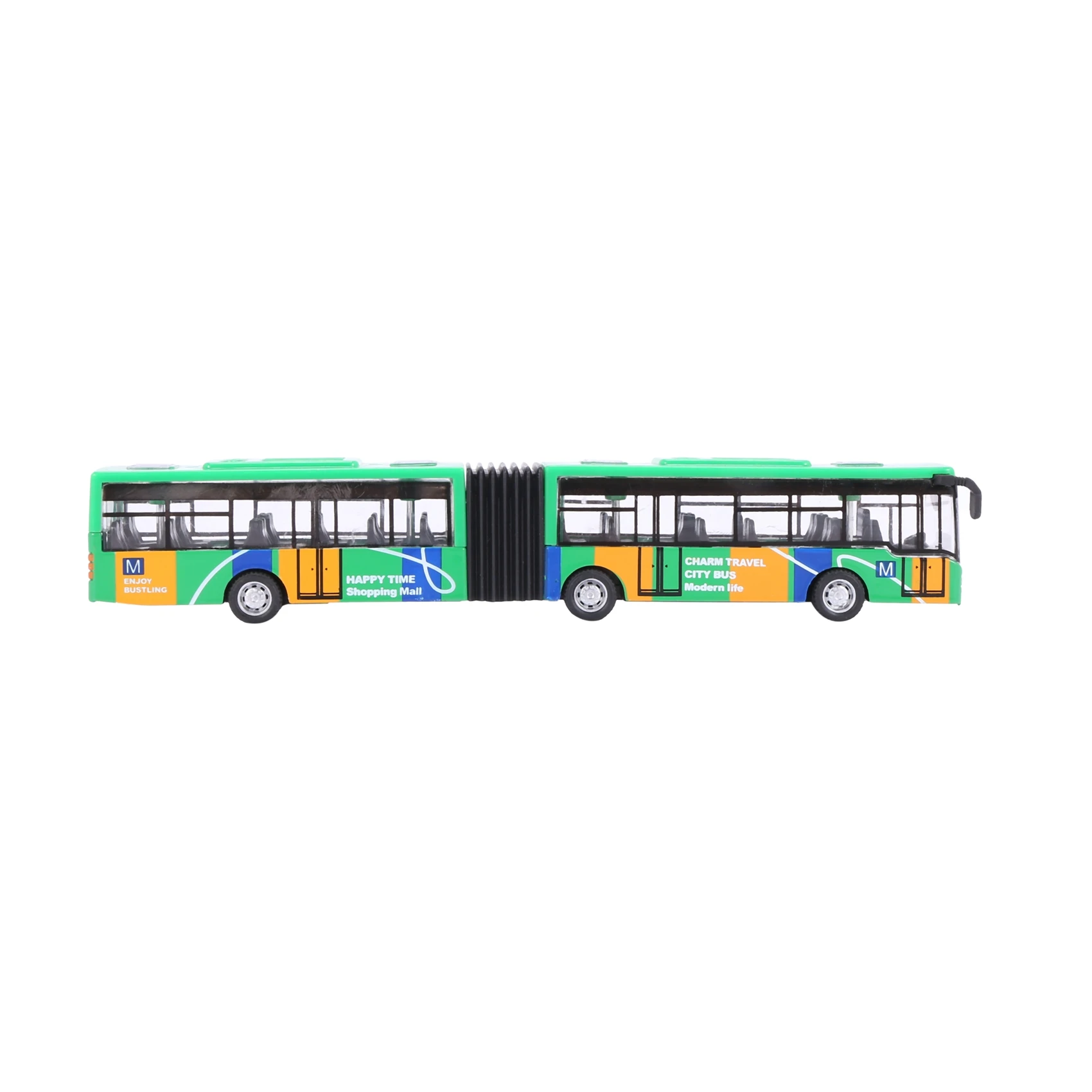 Children'S Diecast Model Vehicle Bus Car Toys Small Baby Pull Back Toys Green