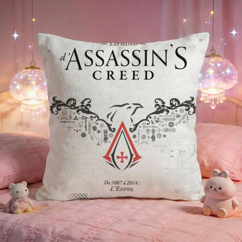 Game A-Assassins CreedS Cushion Cover Premium Comfort Reversible Pillow Cove -Two In One Design For Any Room & Car Interior