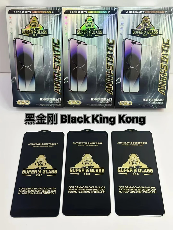 3 piezas Vidrio Templado Súper ESD Anti-estático Protector de Pantalla para iPhone 17 Air 16 Pro Max 16E 15 Plus 14 13 12 11 XS 5