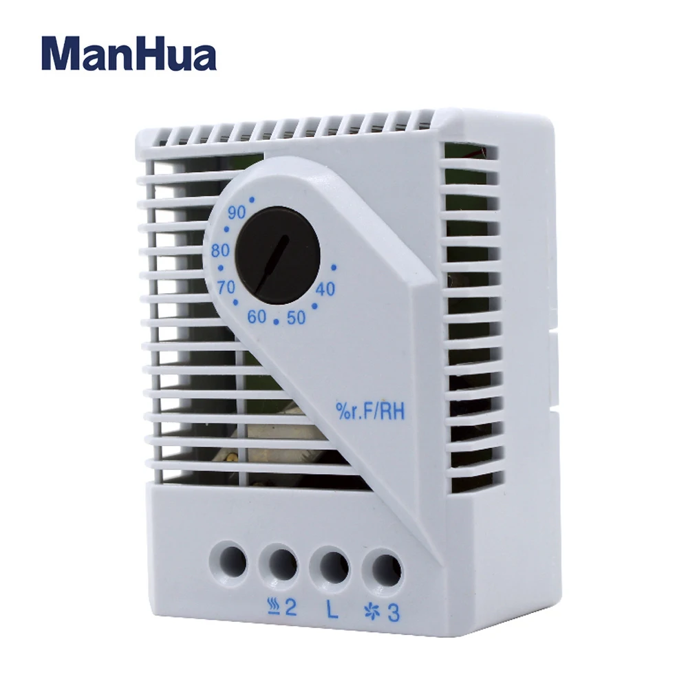 Imagem -02 - Controlador de Temperatura Manhua Gabinete do Motor Interruptor de Controle de Temperatura Termorregulador Mecânico Controlador de Umidade Mfr012