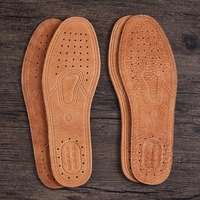 1 Pair Cowhide Insoles For Shoes Men Comfortable Deodorant Casual leather Insole Feet Quality Genuine Leather Flats Shoe Sole