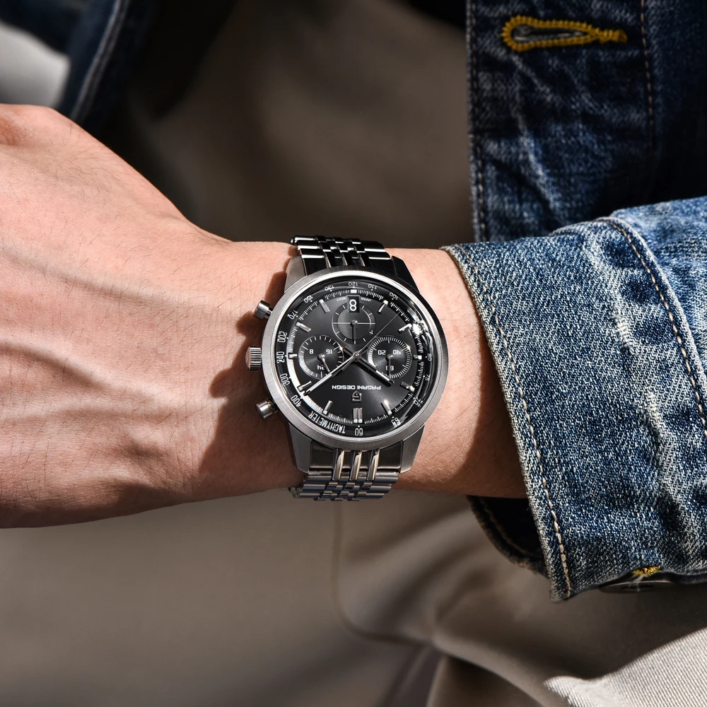 2026 New PAGANI DESIGN Mens Watches Top Luxury VK63 Quartz Watch Men Speed Sports Chronograph Man Gift Waterproof Luminous Clock