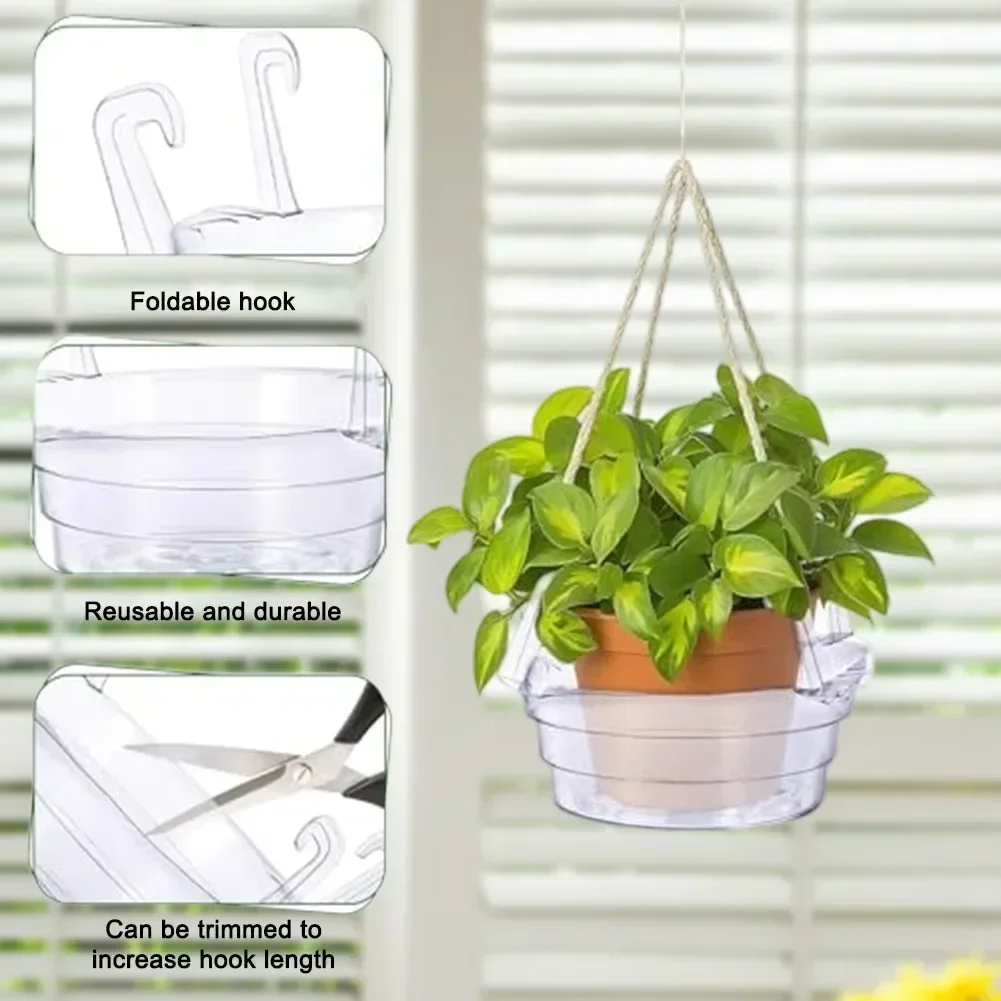 Effective Water Management Trays Gardening Hanging Drip Tray Promotes Airflow Prevents Root Rot Integrated Hook