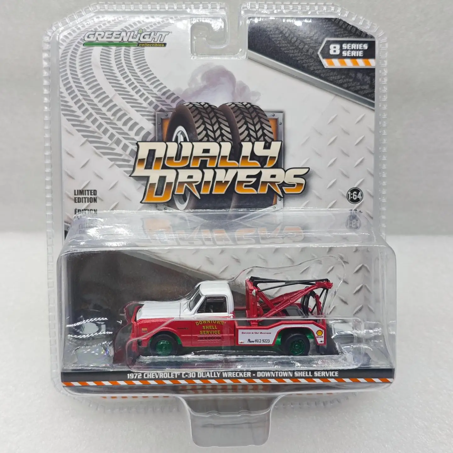 GreenLight 1:64 1972 C-30 Dually Wrecker Simulazione mini modello di auto in lega giocattolo decorativo