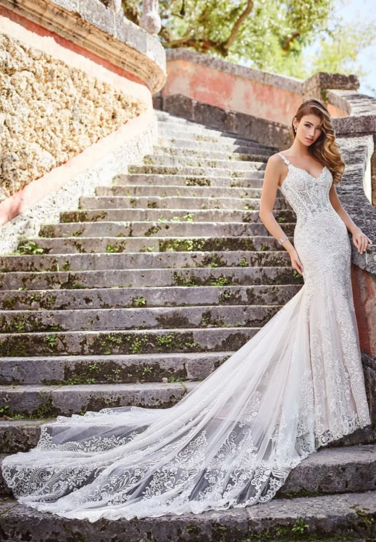 فستان زفاف عتيق من فيستدو دي نوفيا إنكاجي رداء ماري سيرين 2024 فاخر فيستدوس أنيق بارا بودا بور لا إيجليسيا مارياج #3