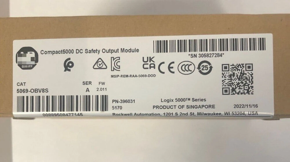 New Sealed 5069-OBV8S A Compact I/O 8-Ch Safety Output Module 5069OBV8S