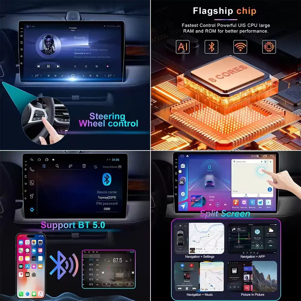 لكيا K3 سيراتو فورتي 2013-2017 أندرويد 15 راديو السيارة 2 الدين اللاسلكية Carplay مشغل وسائط متعددة ستيريو الملاحة رئيس وحدة السيارات #6