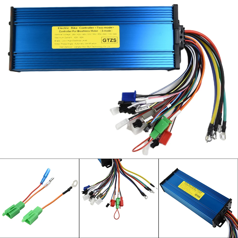 Reliable 1500W 48V/60V/72V 45A Brushless Hub Motor Controller, 18mos, Electric Scooter, E Bike, Metal Material, 260 * 93 * 80 mm